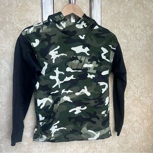 🪀 Nike 🪀 Dri-FIT Green and Black Camouflage Hoodie